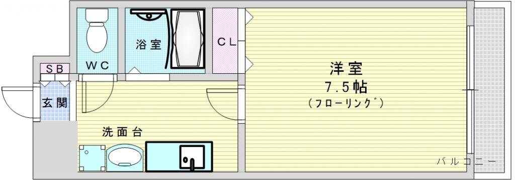 梅田エクセルハイツの物件間取画像