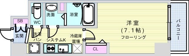 プレサンスOSAKA DOMECITY クロスティの物件間取画像