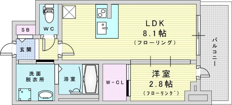 セレニテ江坂グランデの物件間取画像