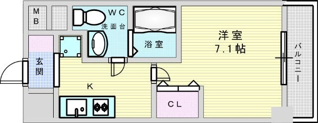 ラクラス新大阪の物件間取画像