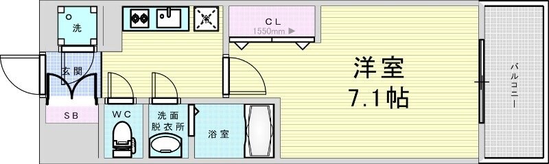 ファーストフィオーレ吹田パティオの物件間取画像