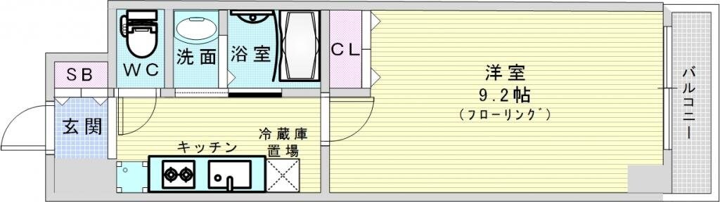 アーバンコート福島の物件間取画像