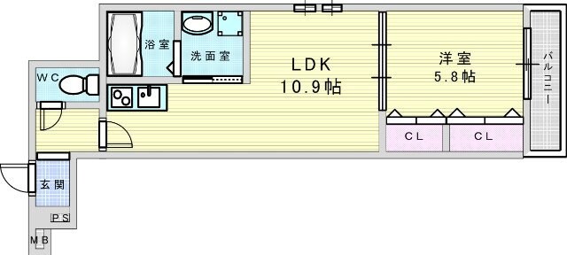 フジパレス阪急豊津駅南1番館の物件間取画像