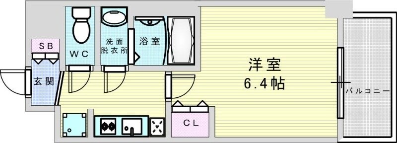 プレサンス西中島南方セレストの物件間取画像