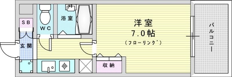 ティアラ小松の物件間取画像