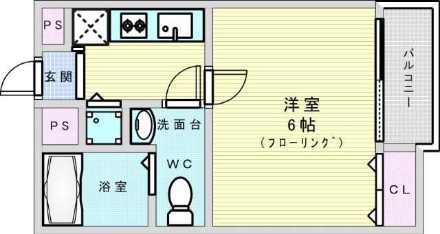 コンフォート神崎川の物件間取画像