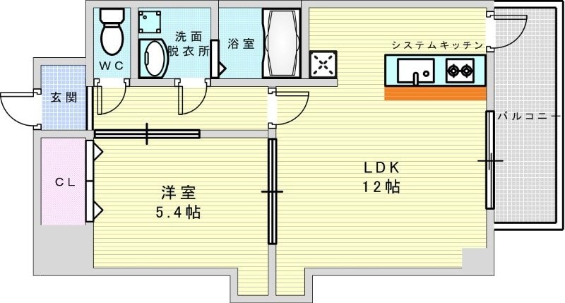 マリンズ淡路の物件間取画像