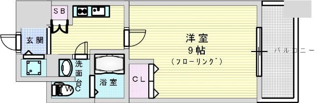 プラウドフラット新大阪の物件間取画像