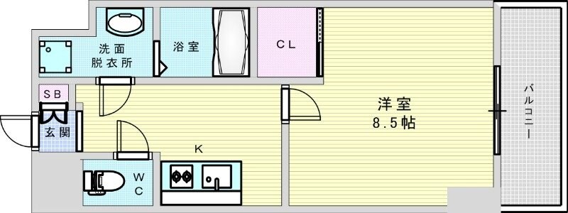 ビエラコート岸部中の物件間取画像