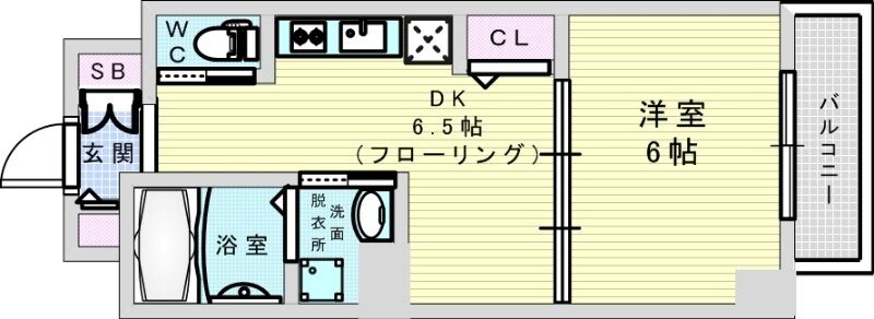 Mv.imp大阪塚本の物件間取画像