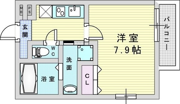 フジパレス豊里中央公園南2番館の物件間取画像