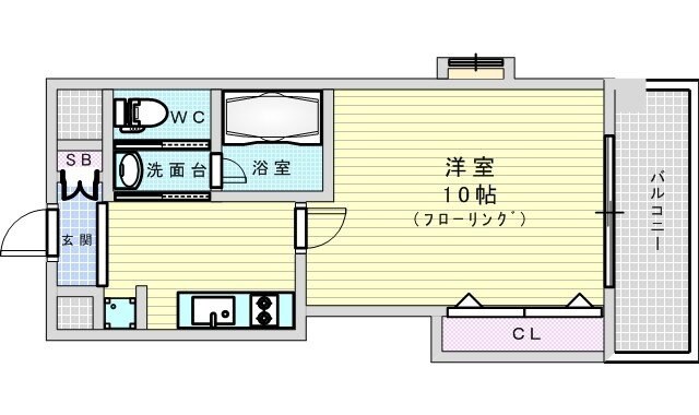 S-FORT江坂公園（旧　W.O.B ESAKA）の物件間取画像