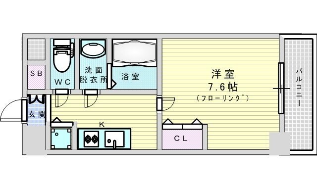 S-RESIDENCE新大阪駅前の物件間取画像