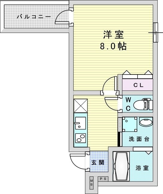 フジパレス豊里中央公園南2番館の物件間取画像