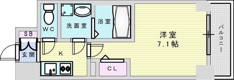 S-RESIDENCE千里丘の物件間取画像