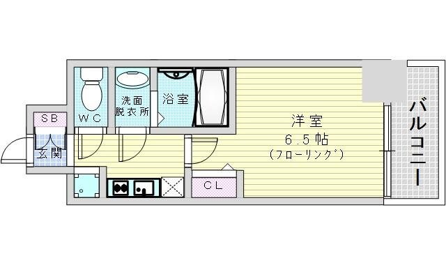 プレサンス梅田北ディアの物件間取画像