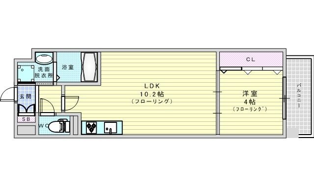 LaCASA江坂の物件間取画像