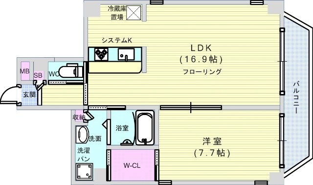 B-PROUD天満橋の物件間取画像