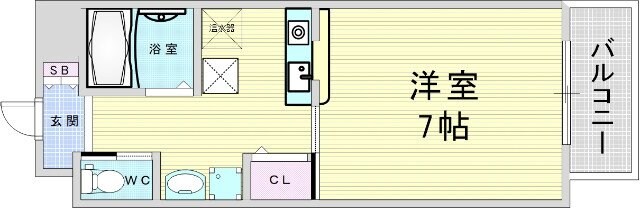 エナブル塚本の物件間取画像