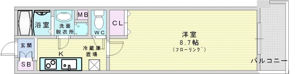 エスポルテ福島の物件間取画像