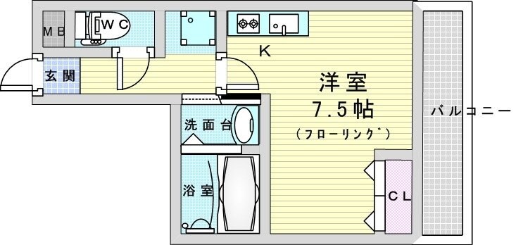 プリエール新大阪サウスの物件間取画像