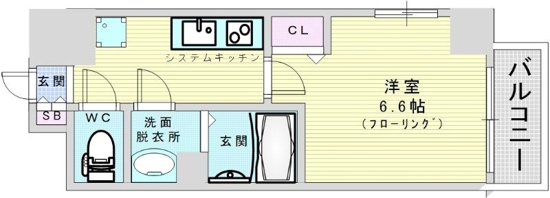 ベクス福島の物件間取画像