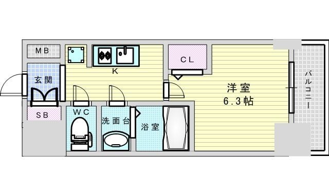 プレサンス新大阪イオリアの物件間取画像