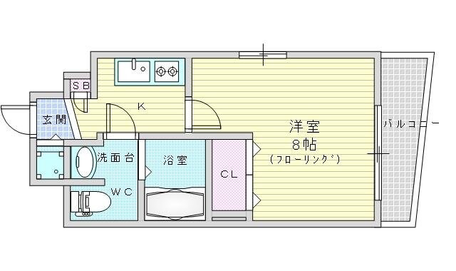 レグゼスタ福島Ⅱの物件間取画像