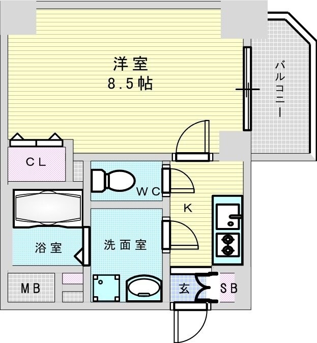 S-RESIDENCE千里丘の物件間取画像