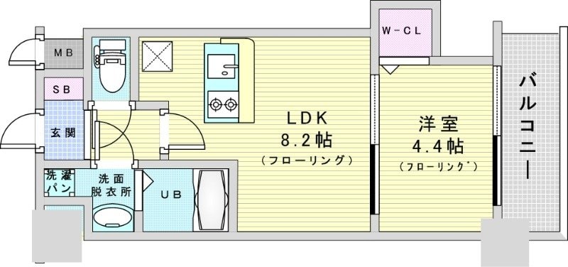 Alivis北梅田の物件間取画像