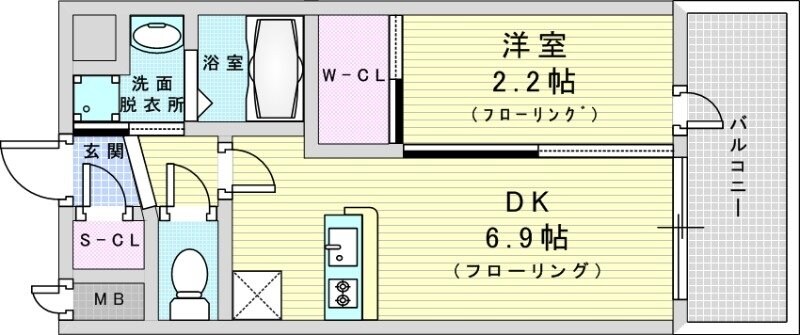 セレニテ十三ミラクの物件間取画像