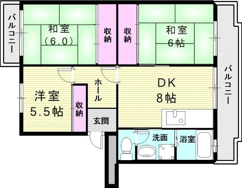 パストラル菅原2の物件間取画像