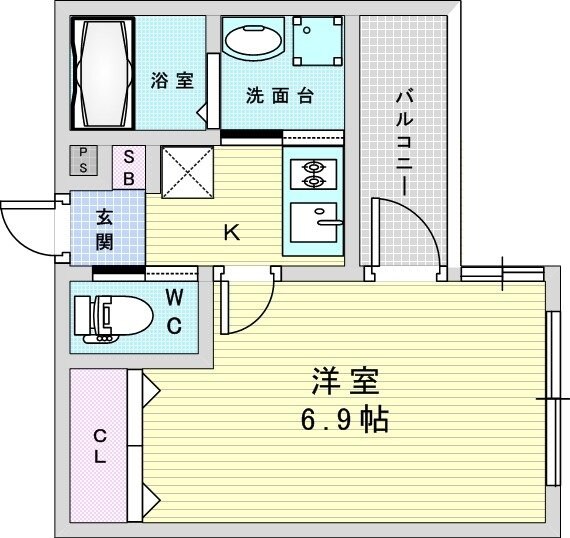 ALEGRIA姫島2の物件間取画像