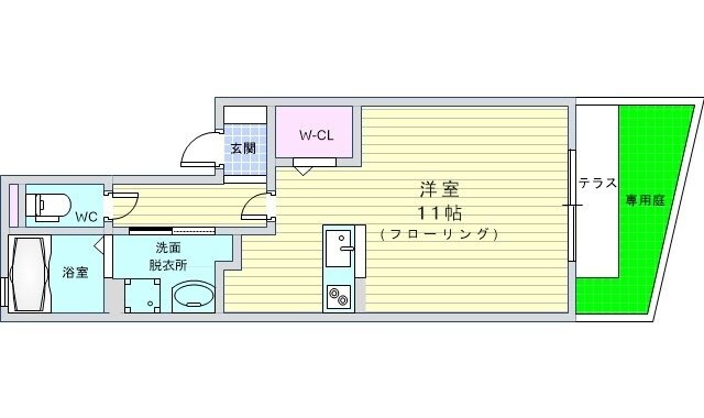 セジュール悠悠の物件間取画像