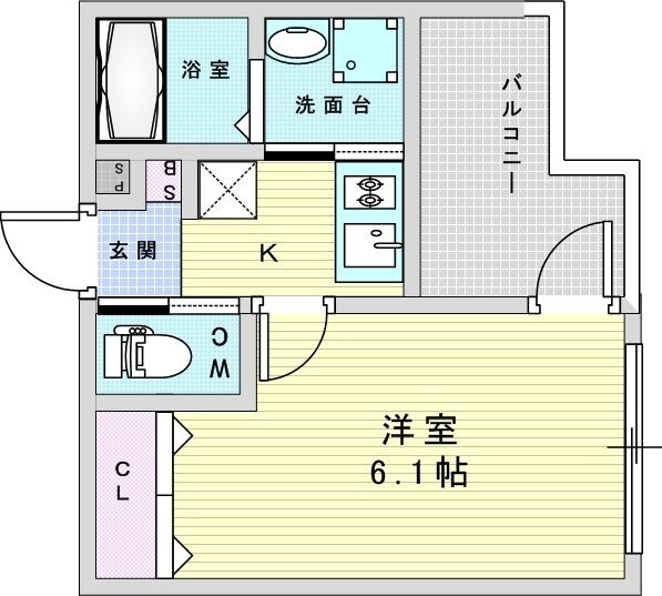 ALEGRIA姫島2の物件間取画像