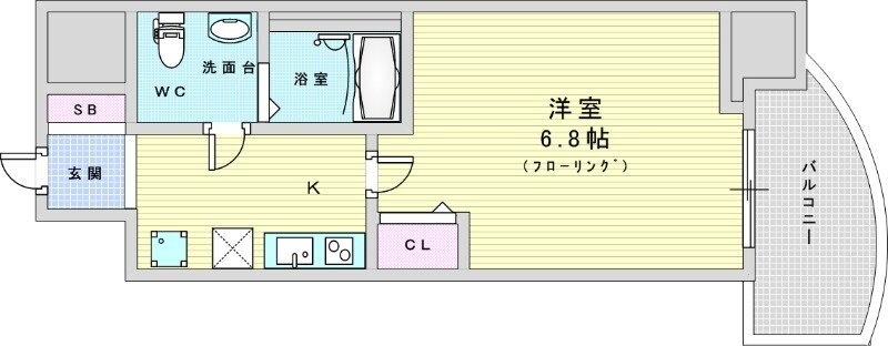 セレニテ江坂グランデの物件間取画像