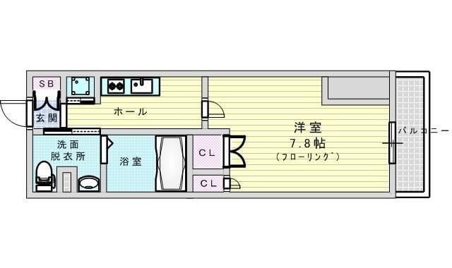 コンフォリア江坂の物件間取画像