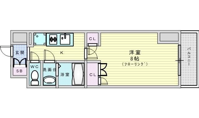 コンフォリア江坂の物件間取画像