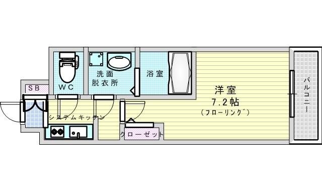 S-RESIDENCE新大阪WESTの物件間取画像