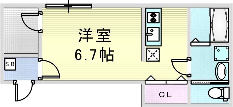 ハーモニーテラス姫島Ⅴの物件間取画像