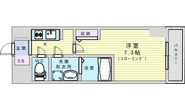 S-RESIDENCE新大阪WESTの物件間取画像