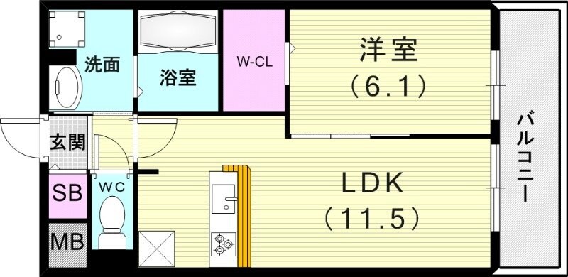 メゾン　アイランドの物件間取画像