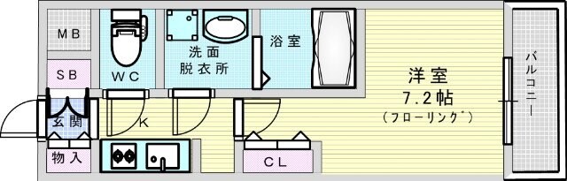 S-RESIDENCE新大阪WESTの物件間取画像