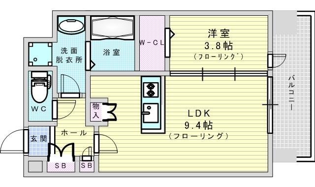 アーバネックス江坂広芝の物件間取画像