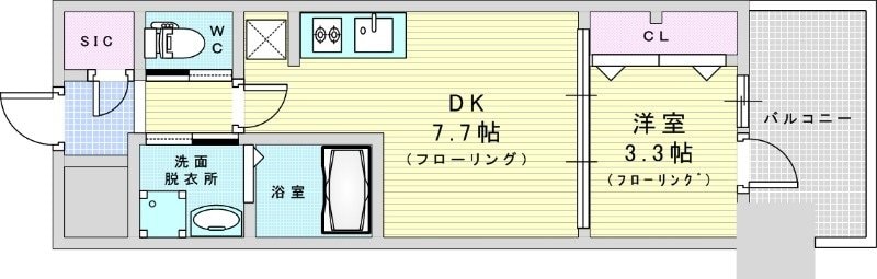 リッツ新大阪プレミアムの物件間取画像