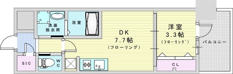 リッツ新大阪プレミアムの物件間取画像