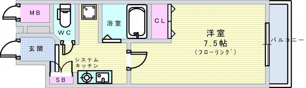 ジュネーゼ本町西の物件間取画像