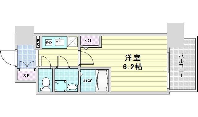 エスリード梅田グレイスの物件間取画像