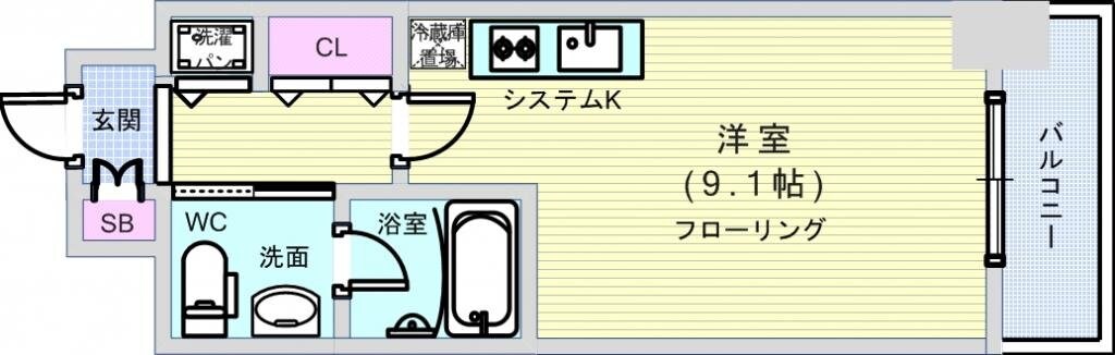 プライムアーバン安堂寺の物件間取画像