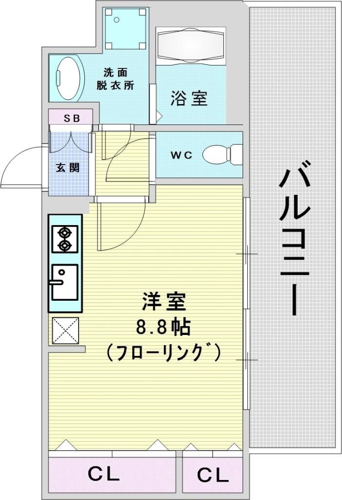 CASSIA福島駅前の物件間取画像